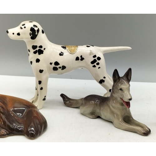 570 - W R Midwinter Dog Figures (4). Largest being 16cm x 11cm.