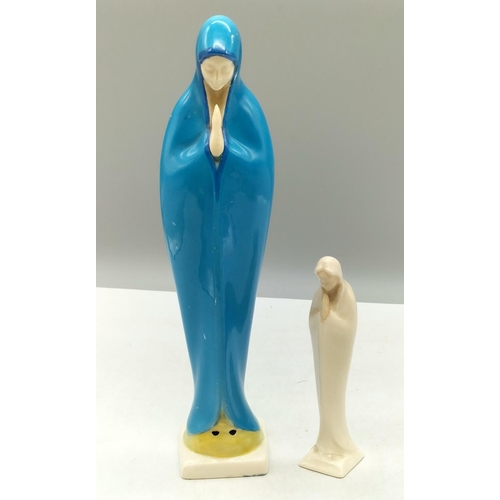 573 - Figures of Mary Magdalene (2). Midwinter?  Largest being 25cm.