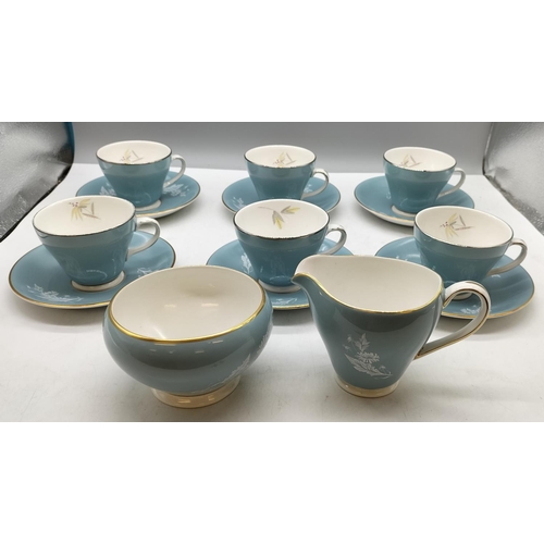 576 - Simpsons Potters Ltd Chinastyle 14 Piece Part Tea Set including Cups, Saucers, Cream and Sugar.