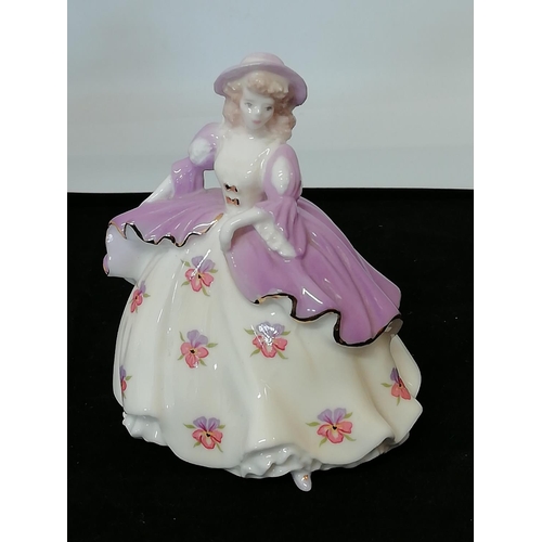 58 - Coalport for Compton & Woodhouse 'Fairest Flowers' 10cm Lady Figures (4)- 'Rose', 'Lily', 'Pansy', H... 