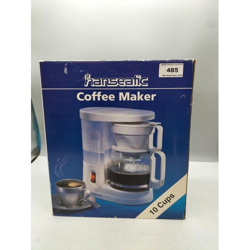 485 - Hanseatic 10 Cup Coffee Maker. Boxed.