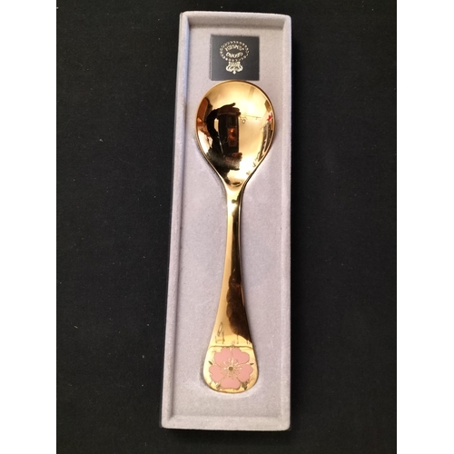 49 - Georg Jensen Sterling Silver Spoon 1976. Fully Hallmarked and in Presentation Box. 43 Grams.