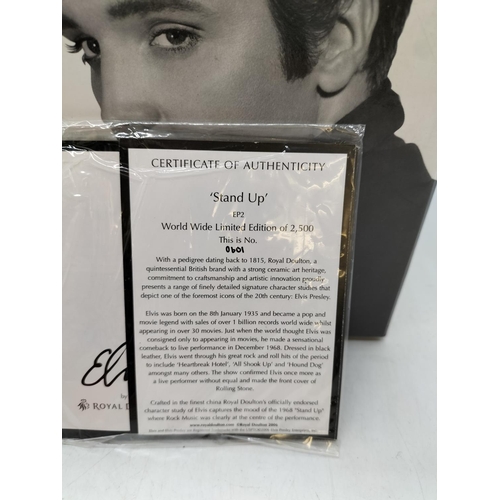 67 - Boxed Royal Doulton 25cm Elvis Presley Figure 'Stand Up' EP2