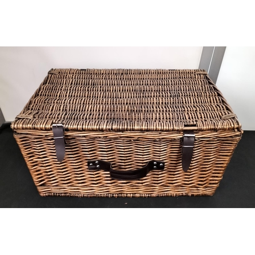 99 - Wicker Basket. 57cm x 40cm x 29cm.