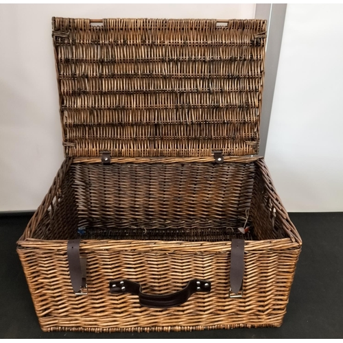 99 - Wicker Basket. 57cm x 40cm x 29cm.