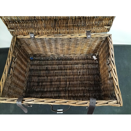 99 - Wicker Basket. 57cm x 40cm x 29cm.