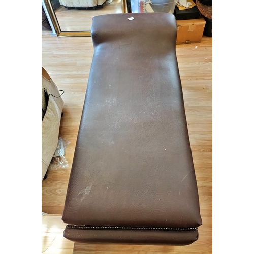 135A - Victorian Doctor's Examination Couch. Recently Refurbished. 67cm High, 60cm x 140cm. Extends to 170c... 