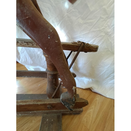 150A - Antique Wood Framed Rocking Horse. 130cm x 110cm. Ideal for Restoration. This Lot is Collection Only... 