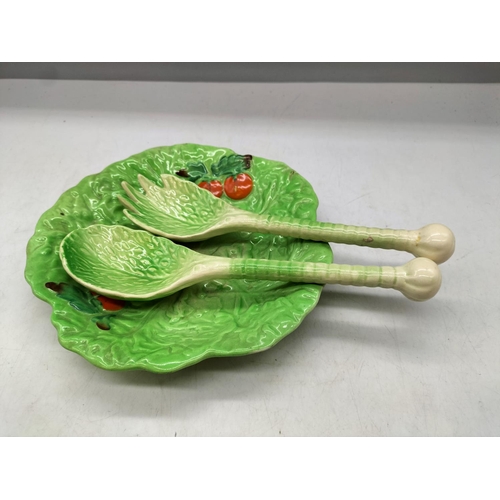 89 - Carlton Ware Tomato Dish and Salad Servers.