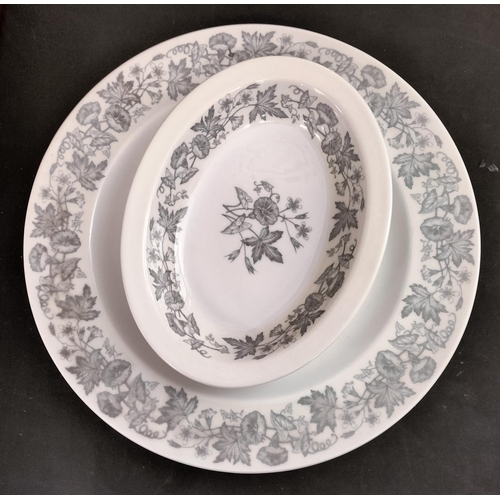 126 - Wedgwood 34cm Plate and Serving Bowl (25cm x 19cm) in the 'Wildflower' Pattern W.D.3985.