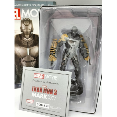 141 - Eaglemoss Marvel Movie Collection Boxed Figure with Certificate of Authenticity 'Iron Man 3 Mark XXV... 