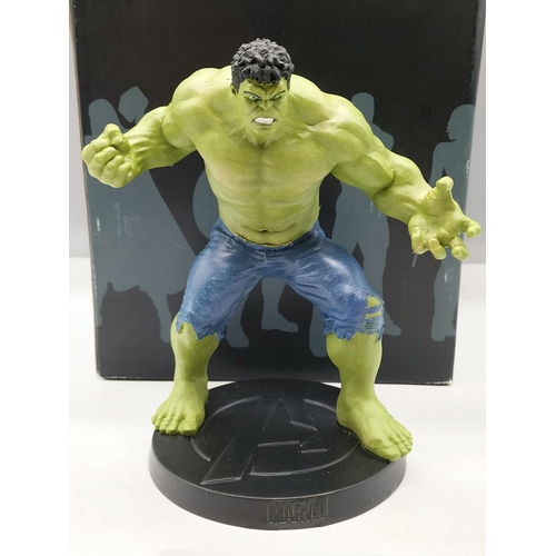 143 - Eaglemoss Marvel Movie Collection Figure with Certificate of Authenticity 'Hulk'. Boxed 15cm Tall.