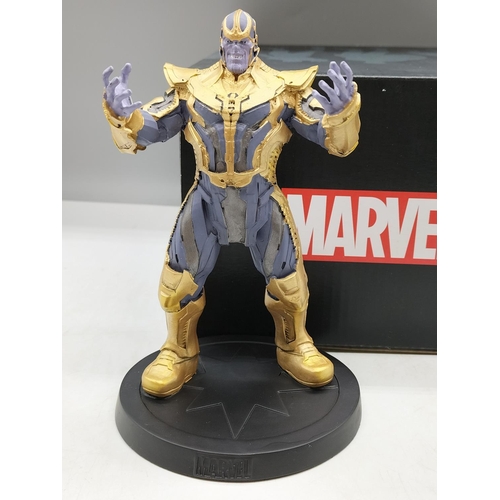 144 - Eaglemoss Marvel Movie Collection Figure with Certificate of Authenticity 'Thanos'. Boxed 15cm Tall.