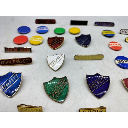 160F - Collection of Enamel School Badges.