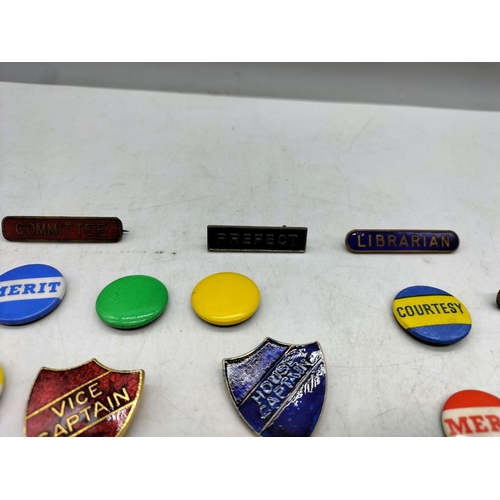 160F - Collection of Enamel School Badges.