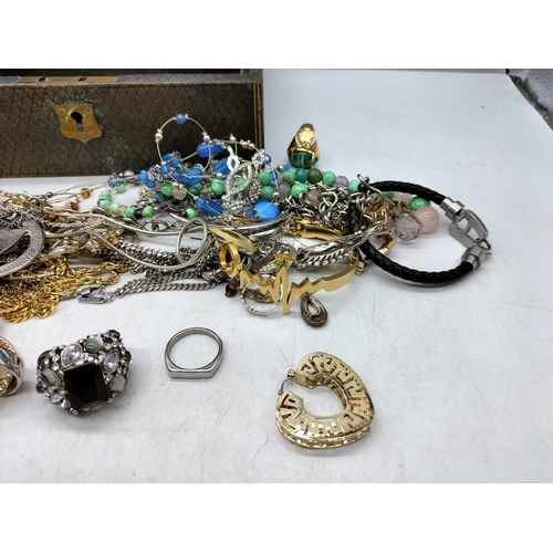 178 - Old Box containing Assorted Costume Jewellery.