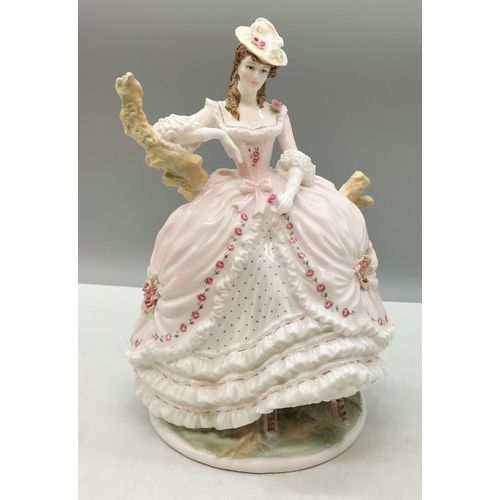 214 - Royal Worcester Seasons of Romance Collection Limited Edition 997/2950 26cm Lady Figure Summer's Lea... 