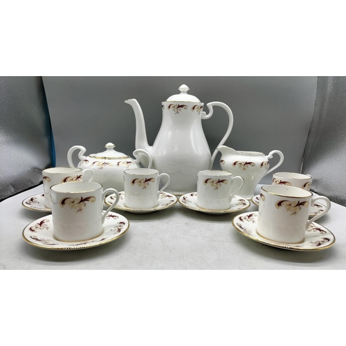 24 - English Fine China 15 Piece Coffee Set.