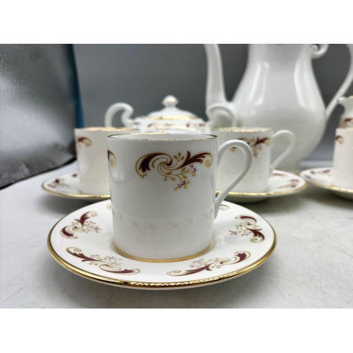 24 - English Fine China 15 Piece Coffee Set.