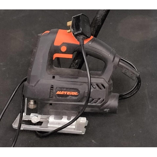 255 - Black and Decker GS1400 Shredder, Meterk Jigsaw and Drill. Untested.