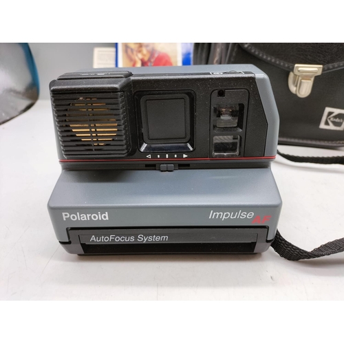 291 - Polaroid Impulse AF AutoFocus System Instant Camera with Case.