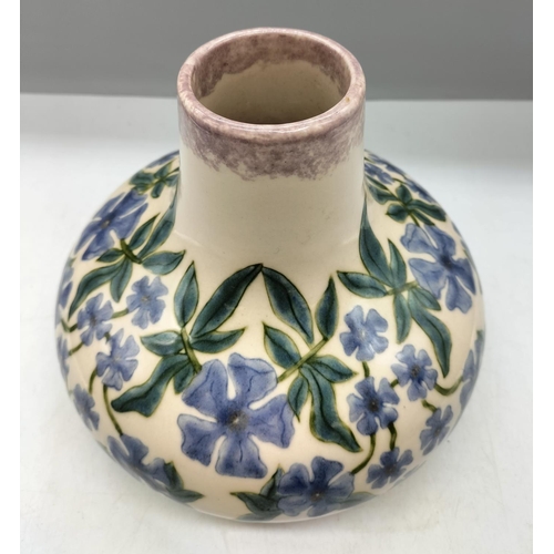 31 - Cobridge Stoneware Bulbous Vase. 20cm x 20cm.