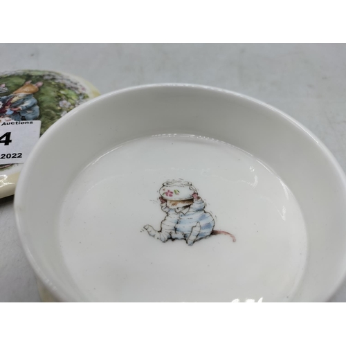 414 - Royal Doulton Brambly Hedge 'Poppies Babies' Lidded Trinket Pot. Seconds Quality.