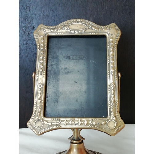 476 - Brass Picture Frame with Tilt Action. 25cm High.