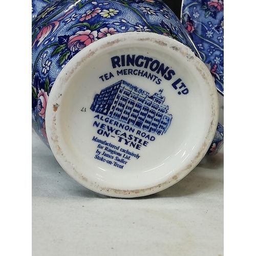 480 - Fine China Chintz 20cm Jug and 20cm Diameter Plate commissioned by Ringtons.