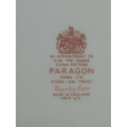 482 - Quantity of Paragon 'Country Lane' Pieces to include 25cm Plates (6), 20cm Soup Dishes (6) 17.5cm Di... 