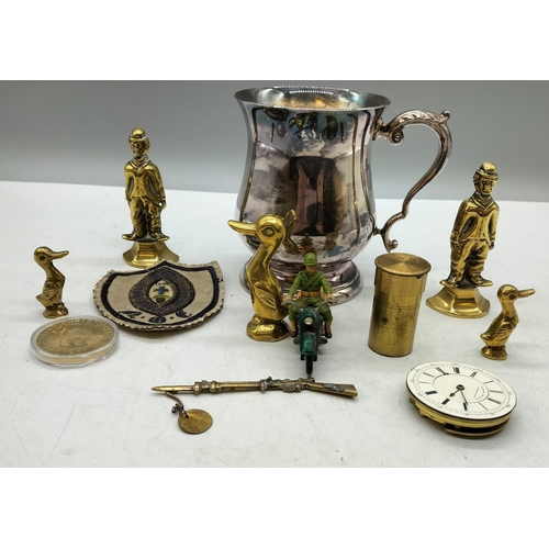 566 - Old Tankard and Collectables.