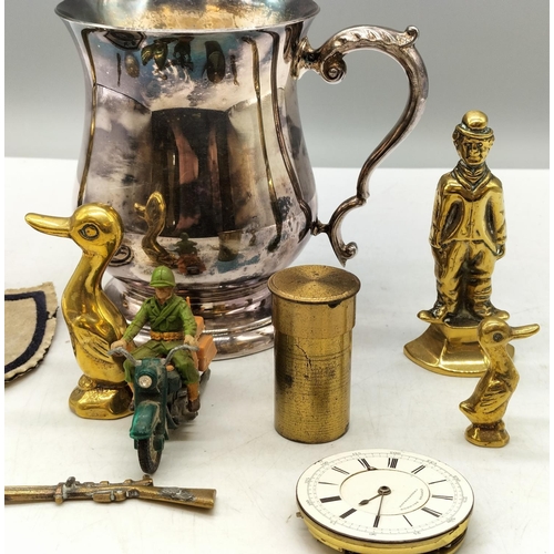 566 - Old Tankard and Collectables.