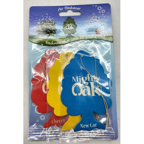 607 - 50 Packs of Mighty Oak Air Fresheners. (3 in each Pack).