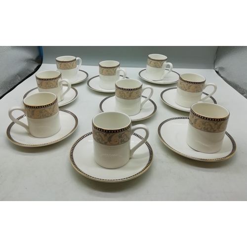 799 - Royal Dudson 9 x Coffee Cans and Saucers