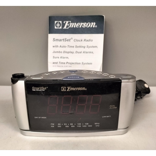 80A - Emerson Clock Radio with Instructions W/O plus Toshiba Photo Frame W/O.