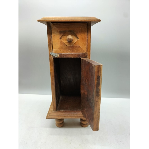 82 - Miniature Cupboard. 33cm high, 15cm x 16cm.