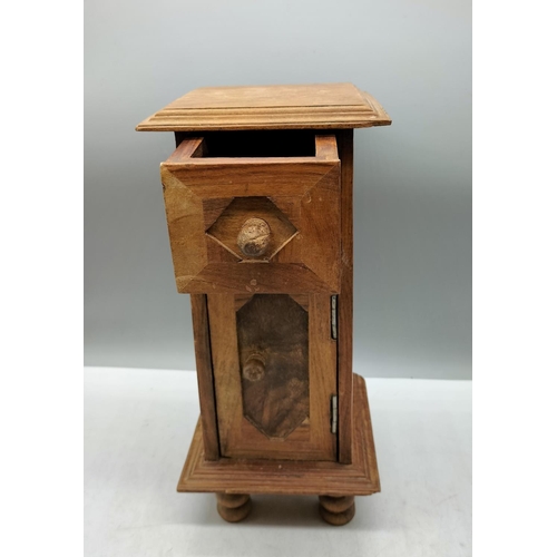 82 - Miniature Cupboard. 33cm high, 15cm x 16cm.