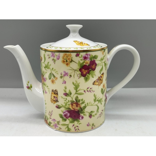 83 - Royal Albert Teapot in the 'Old Country Roses, Season of Colour'. 18cm High.