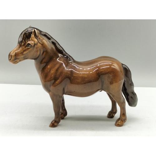 92 - Beswick Figure of a Shetland Pony. 17cm x 12cm.