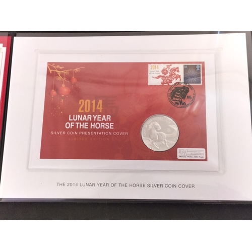 309 - 2014 Lunar Year of the Horse Limited Edition 255/495 Silver Coin Cover.