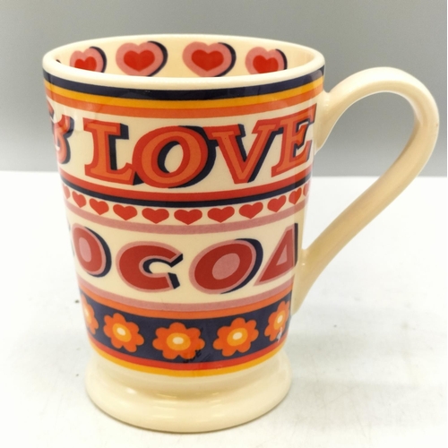 295 - Rare Emma Bridgewater 'Peace & Love' 13cm Mug. Chip to Base.