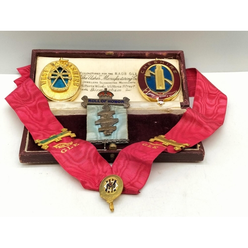 101 - Small Collection of Masonic Medals and Ribbon.