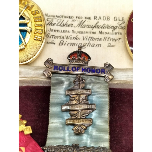 101 - Small Collection of Masonic Medals and Ribbon.