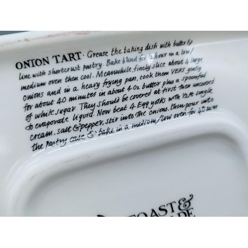 117 - Emma Bridgewater Toast and Marmalade Collection 'Onion Tart' Dish. 22cm x 17cm.