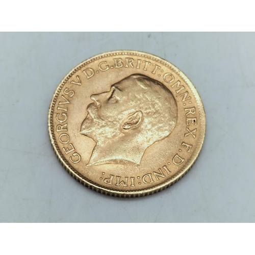 119 - 1914 George V Full Sovereign. 8 Grams