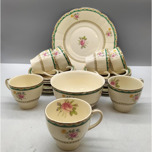 192 - 1920s/1930s Alfred Meakin Royal Marigold 24 Pieces in the 'Bernadine' Pattern to include Bread and B... 