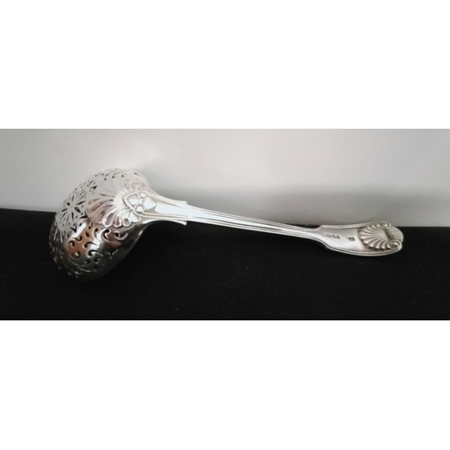 194 - Silver Hallmarked 18cm Sugar Sifter Ladle by Chawner & Co, George Williams Adams. Date 1857. 75 Gram... 