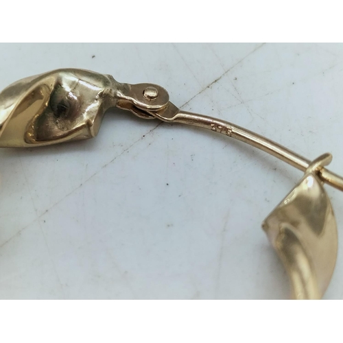 215A - 9ct Gold Earrings. 1.7 Grams.