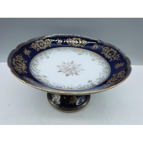 317 - G.D.A. France Limoges Cobalt Blue Comport/Tazza.