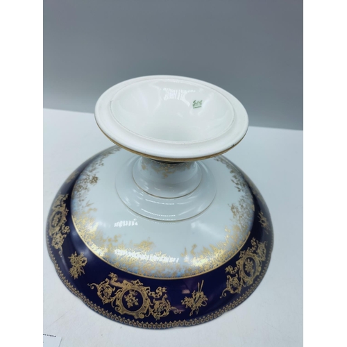 317 - G.D.A. France Limoges Cobalt Blue Comport/Tazza.